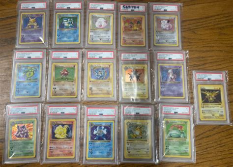 Pokemon St Edition Base Set Shadowless Complete Holos Psa Ebay