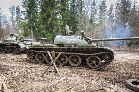 Soviet combat tank T55 stock photo. Image of ground, soviet - 69237974