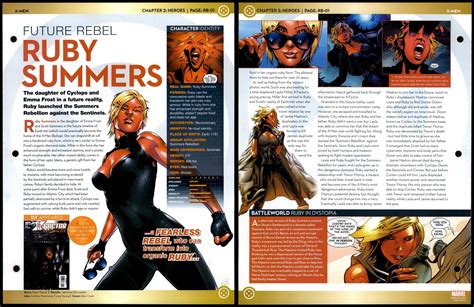 Ruby Summers Future Rebel Rb 01 Heroes X Men Marvel Fact File Page