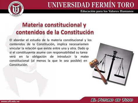 Presentacion La Constitución Su Concepto Sus Características Su Importancia Su ámbito De