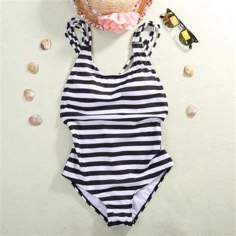 Women Swimsuit 2017 Hot Sexy Striped Women Swimsuit Push Up Padded