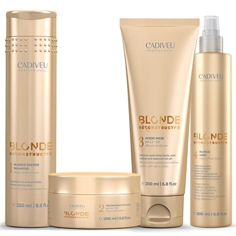 Cadiveu Kit Home Care Blonde Reconstructor 4 Passos Shopee Brasil