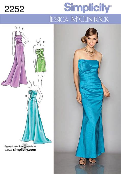 Simplicity 2252 Prom Dress Pattern Bridesmaids By Ucanmakethis 400 Evening Dress Patterns