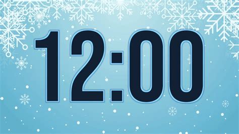 12 Minute Winter Countdown Timer With Alarm YouTube