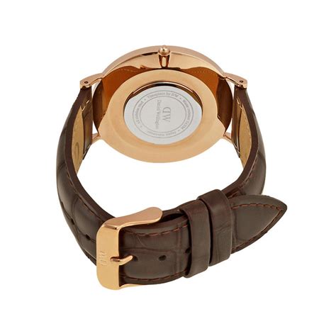 Daniel Wellington 0111dw Classic York Rose Gold 40mm Brown Leather Men