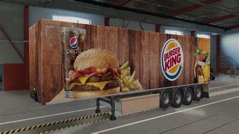 Trailer Burger King - SCS trailers + Krone + AI for Euro Truck Simulator 2 - TruckyMods