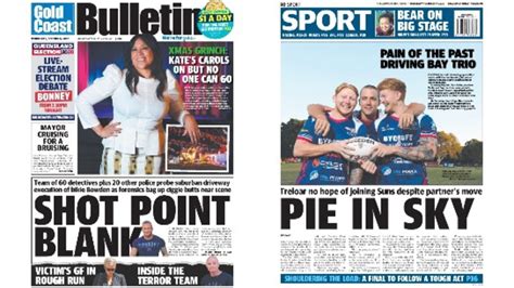 Exclusive First Look At Tomorrows Front And Back Pages Of The Bulletin