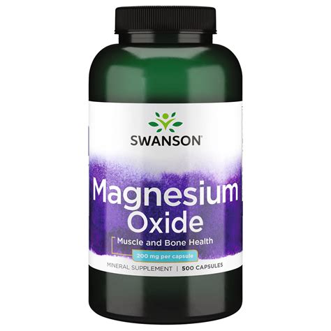 Buy Swanson Magnesium Muscle Mood Support Milligrams Caps Per