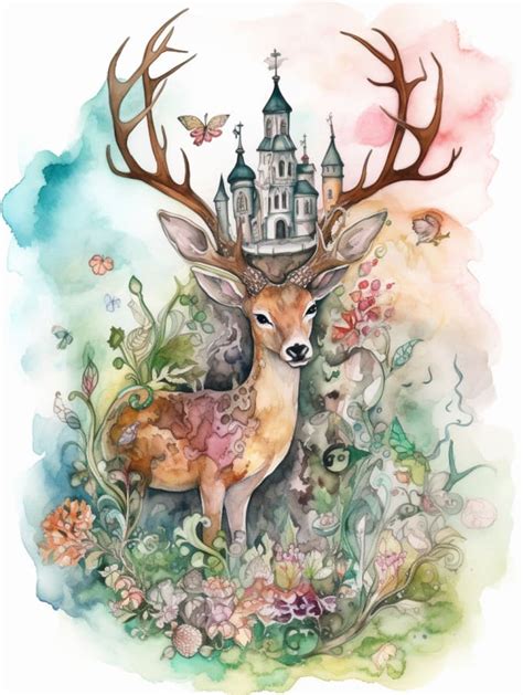 Do ethereal watercolor illustrations by Emaryy | Fiverr