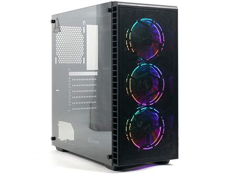 Купить Корпус Powercase Attica Mesh S3 ARGB Tempered Glass Black CAMSB ...