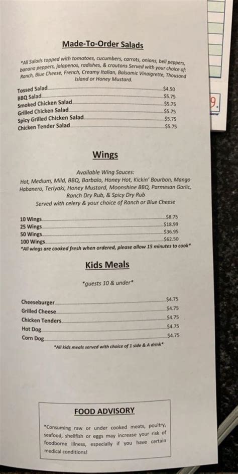 Menu At Boss Hog Bbq Sherrills Ford