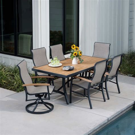 Sunvilla Wills Piece Sling Outdoor Dining Set Outdoor Dining Set