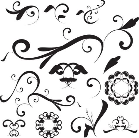 Doodle border and floral patterns Royalty Free Vector Image