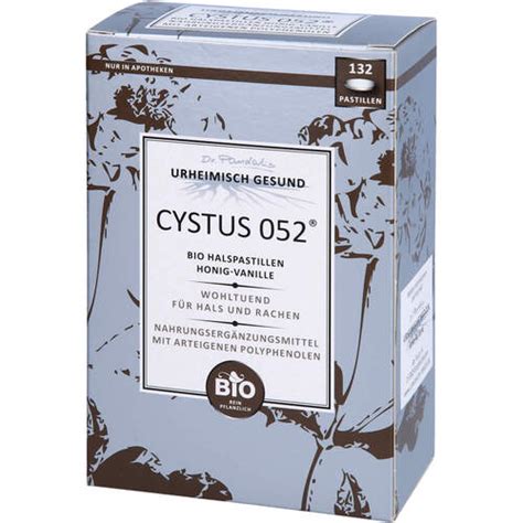 Cystus 052 Bio Halspastillen Honig Vanille 132 St