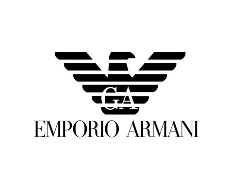 Emporio Armani Brand Logo Symbol Black Design Clothes Fashion Vector ...