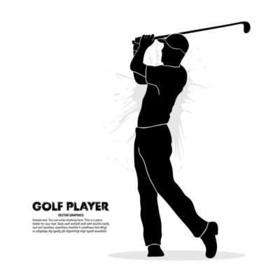 Golf Swing Silhouette Vector Art, Icons, and Graphics for Free Download