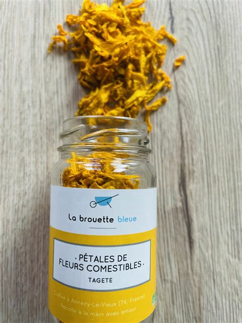 P Tales De Fleurs Comestibles Tag Te Jaune La Brouette Bleue