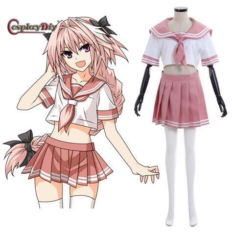 Cosplaydiy Fate Apocrypha Rider Of Black Astolfo Sailor Suit Cosplay