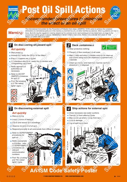 Maritime Progress Uk Wv Safety Poster For Post Oil Spill Actions