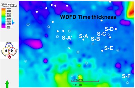 Woodford Shale Time Thickness Map In Study Area Time Thickness