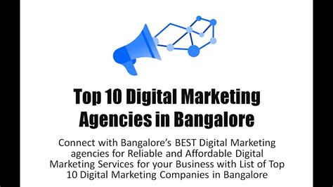 Top 10 Digital Marketing Agencies In Bangalore Youtube