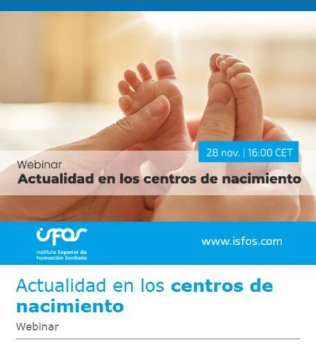 Nova Webinar Isfos Actualidad En Los Centros De Nacimiento Codita