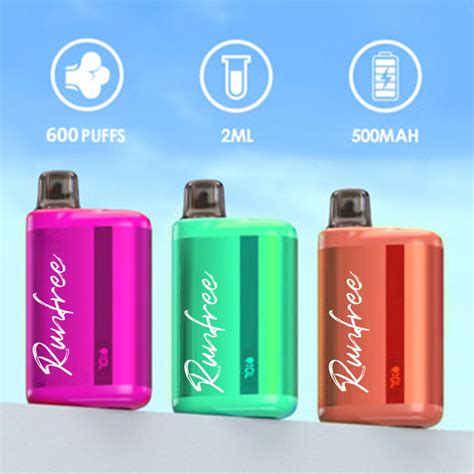 Nicotine Free E Cigarettes Factory Direct Sale Runfree 600 Puffs Mini