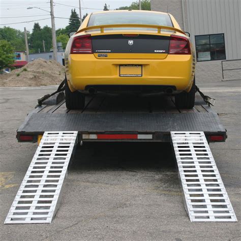 Aluminum Hook End Car Trailer Ramps 72 L X 15 W Discount Ramps