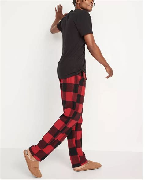 Mens Red And Black Flannel Pajama Pants Online