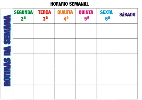 QUADRO DE ROTINAS EDUCAÇÃO INFANTIL TEA - Psicopedagogia