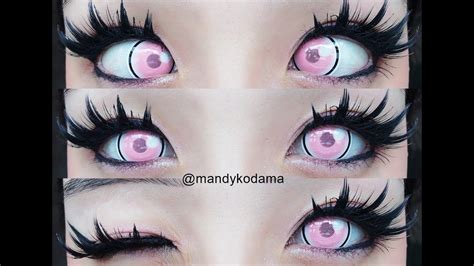 Showcase Circle Lenses Sweety Anime Cloud Rim Pink Demon Slayer