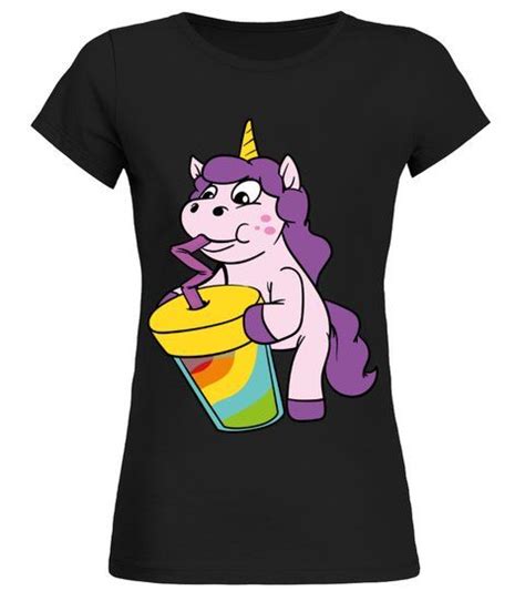 Niedliches Einhorn Einhörner Rundhals T Shirt Frauen Shirts TShirts