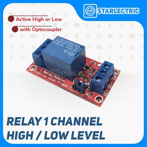 Jual Module Relay Channel V Active High Or Low Trigger Optocoupler