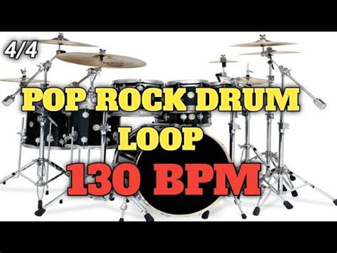 POP ROCK DRUM LOOP 130 BPM YouTube