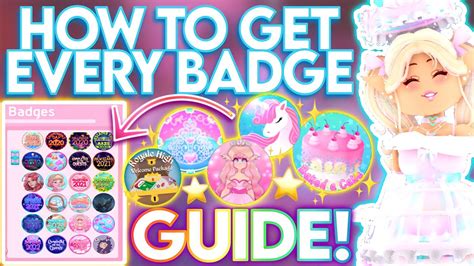 HOW TO GET EVERY OBTAINABLE BADGE IN ROYALE HIGH EASY 2023 GUIDE