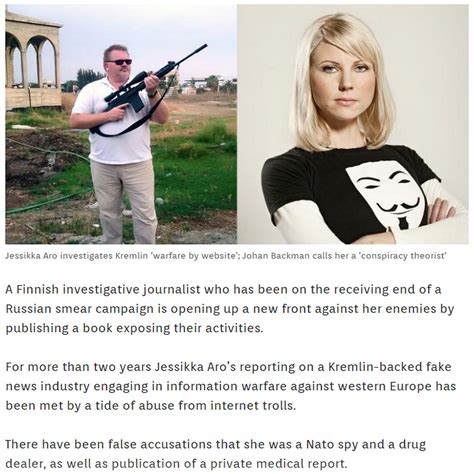 Specghost On Twitter Victim Kremlintrolls Journalist Jessikkaaro