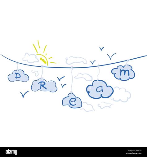 Cartoon Dream Clouds Stock Vector Image And Art Alamy