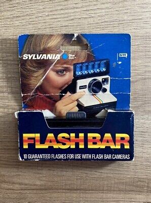 Vintage SYLVANIA Flash Bar Blue Dot GTE NOS 10 Flashes For Instant