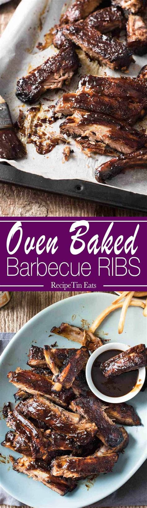 Oven Pork Ribs with Barbecue Sauce | RecipeTin Eats