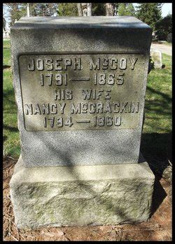 Joseph McCoy 1791 1865 Find A Grave Memorial