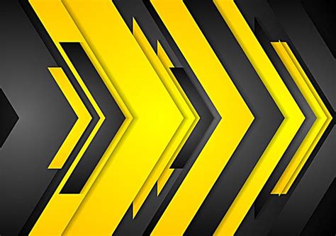 Black Yellow Geometric Vector Background Wallpaper Black Yellow