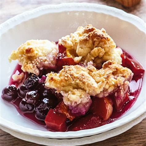 Blueberry Nectarine Cobbler Recipe Cobbler Recipes Blueberry