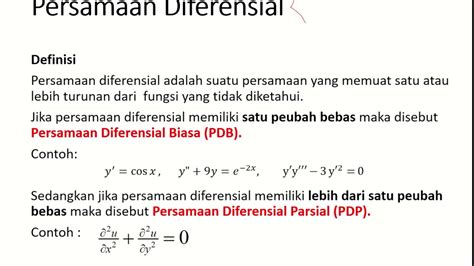 Contoh Soal Persamaan Diferensial Eksak