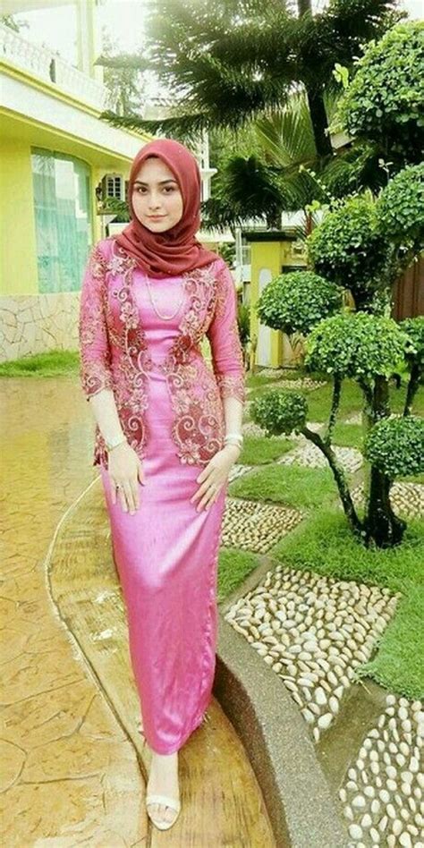 Baju Kebaya Modern Berhijab Desain Gaun Pengantin Dan Kondangan