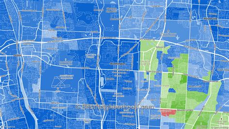 Race Map for Worthington, OH and Racial Diversity Data ...