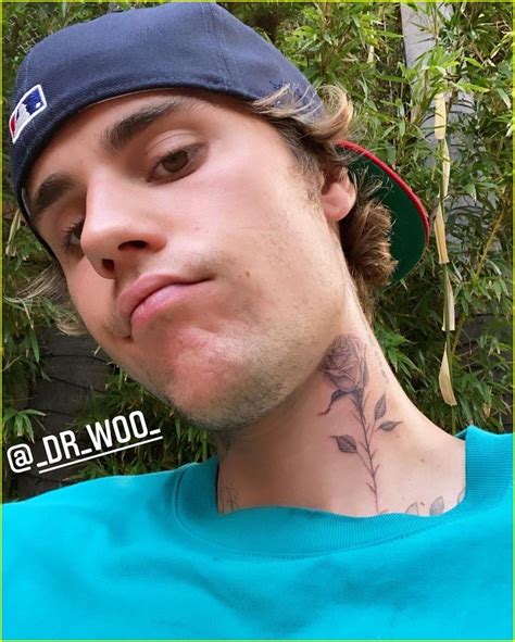 Tatuaje De Justin Bieber En El Cuello Kulturaupice