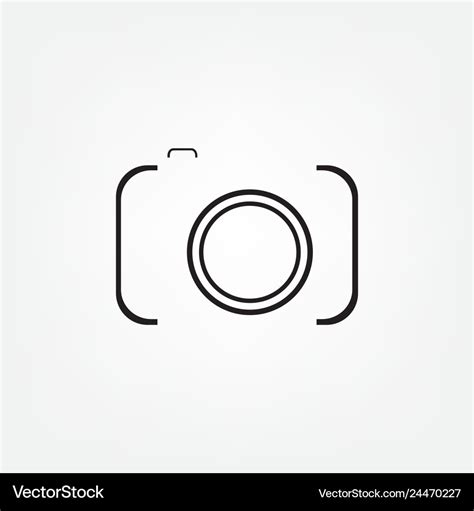 Camera Icon Flat Royalty Free Vector Image Vectorstock