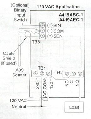 Johnson Controls A419 Wiring Diagram