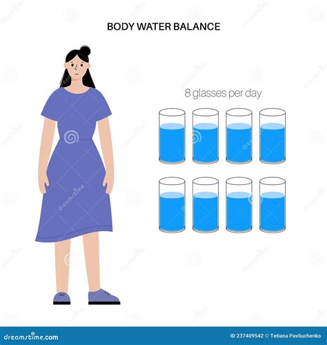 Water Body Balance Stock Vector Illustration Of Hydrate 237409542