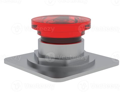 Red Button Isolated On Background 3d Rendering Illustration 45723369 Png